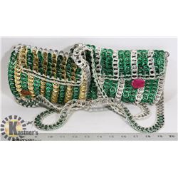 LOT OF 2 NEW HANDMADE CUBAN PURSES ( MADE FROM