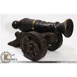 LARGE WOOD HANDMADE CANON