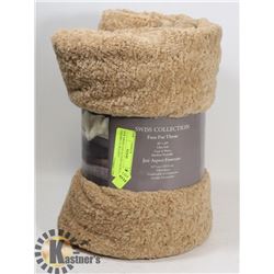 NEW SWISS COLLECTION FAUX FUR THROWS ULTRA SOFT