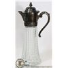Image 1 : VINTAGE DECANTER GLASS PITCHER WITH