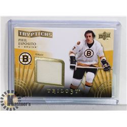 PHIL ESPOSITO #85/400 GAME USED HOCKEY MEMORABILIA