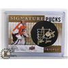 Image 1 : STEVE MASON SIGNATURE PUCK CARD FROM 2014-15