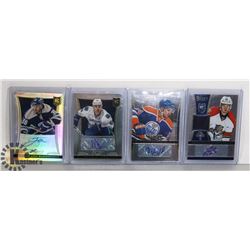 LOT OF 4 SIGNATURE ROOKIE CARDS ALL ARE LTD NUMBER