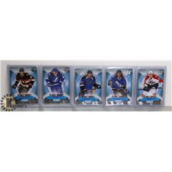 LOT OF 5 LTD NUMBERED HOCKEY ROOKIE CARDS FROM