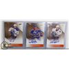 Image 1 : LOT OF 3 EDMONTON OILERS AUTOGRAPHED FRANCHISE INK