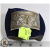 Image 1 : HALLMARKED MONTANA SILVERSMITH BULL FLORAL CUFF