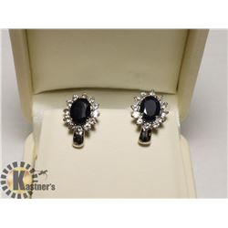 SILVER SAPPHIRE EARRINGS