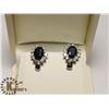 Image 1 : SILVER SAPPHIRE EARRINGS