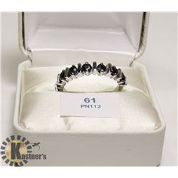 SILVER SAPPHIRE RING