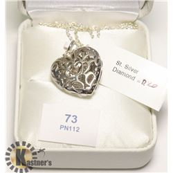 SILVER DIAMOND (0.2CT) NECKLACE