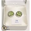 Image 1 : SILVER PERIDOT EARRINGS