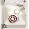 Image 1 : SILVER RUBY (0.8CT) NECKLACE