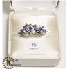 Image 1 : SILVER TANZANITE RING