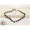 Image 1 : SILVER GARNET (8CT) BRACELET