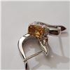 Image 2 : SILVER CITRINE(2CT)  EARRINGS
