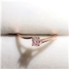 Image 1 : 14K ROSE GOLD DIAMOND(0.2CT SI,LIGHT PINK)  RING