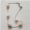 Image 2 : SILVER FRESH WATER PEARL 7.5"  BRACELET
