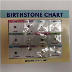 GENUINE GEMSTONE - BIRTHSTONE CHART