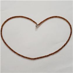 SILVER CITRINE 18"  NECKLACE