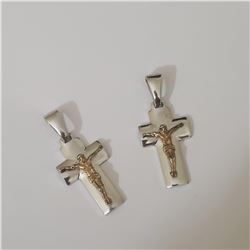 SILVER LOTS OF 2  PENDANT (~SIZE 6)