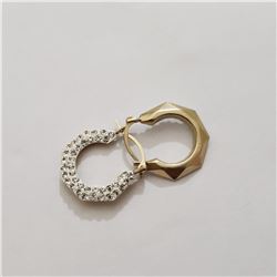 10K YELLOW GOLD CZ 0.68G  EARRINGS