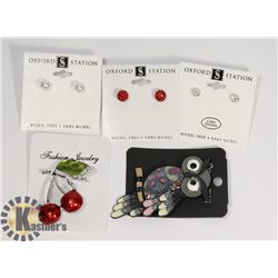 LOT OF 5 NEW PIECES OF JEWELRY INCLUDING 2