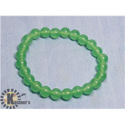 #154- GREEN ADVENTURINE BEAD BRACELET/ 8mm/ 7.5"