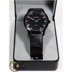 NEW BRAND NAME CURREN MANS WATCH BLACK GENUINE