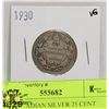 Image 1 : 1930 CANADIAN SILVER 25 CENT COIN