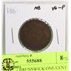 Image 1 : 1861 NEW BRUNSWICK ONE CENT COIN
