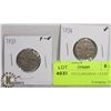 Image 1 : 1934 AND 1935 CANADIAN 5 CENT COINS