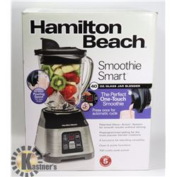 LIGHTLY USED HAMILTON BEACH 40-OZ GLASS JAR BLENDR