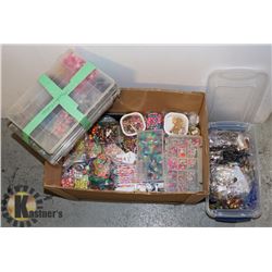 LARGE BOX OF ASSORTED PLASTIC AND CHILDRENS