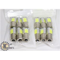 LOT OF 12 NEW RV/AUTO LED BULBS - COOL WHITE