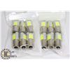 Image 1 : LOT OF 12 NEW RV/AUTO LED BULBS - COOL WHITE