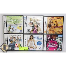 BUNDLE OF 6 NINTENDO DS GAMES