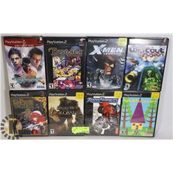 BUNDLE OF 8 PLAYSTATION 2 GAMES