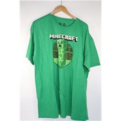 MINECRAFT SWEEPER MENS GREEN T-SHIRT LARGE