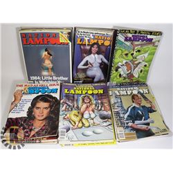 BOX OF NATIONAL LAMPOON MAGAZINES