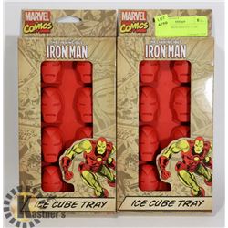 TWO NEW IRON MAN ICE CUBE TRAYS