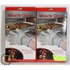 Image 1 : LOT OF TWO NEW MIRACLE GLOVE HOT SURFACE