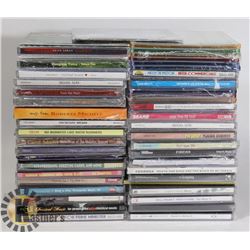 BOX OF OVER 50 BRAND NEW WRAPPED CDS INCLUDING: