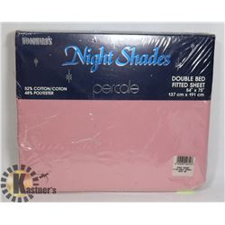 NIGHT SHADES DBLE BED FITTED SHEET