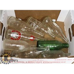 VARIOUS VINTAGE POP / BEER BOTTLES , CALGARY