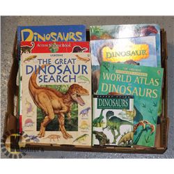 FLAT OF ASSORTED DINOSAUR BOOKS