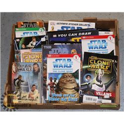 FLAT OF ASSORTED STAR WARS BOOKS