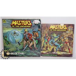 HE-MAN MASTERS OF THE UNIVERSE BOOKS SET OF 2