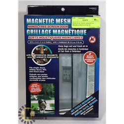 NEW DUAL PANEL MAGNETIC MESH SCREEN DOOR W/
