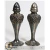 Image 1 : SET OF 2 SILVER SALT & PEPPER SHAKERS