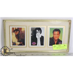 FRAMED SET OF 3 ELVIS PRESLEY COLLECTOR CARDS